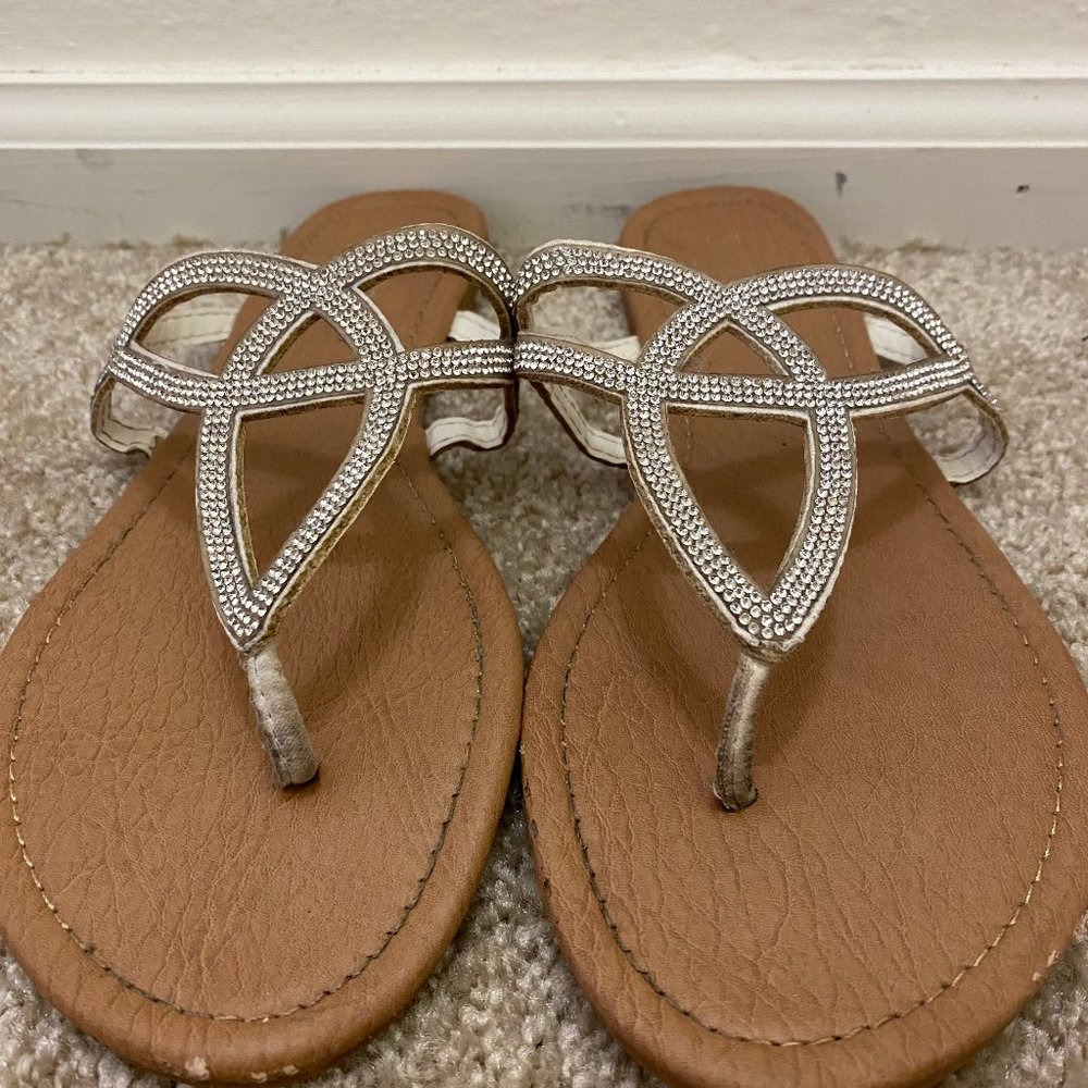 Silver Gemstone Sandal